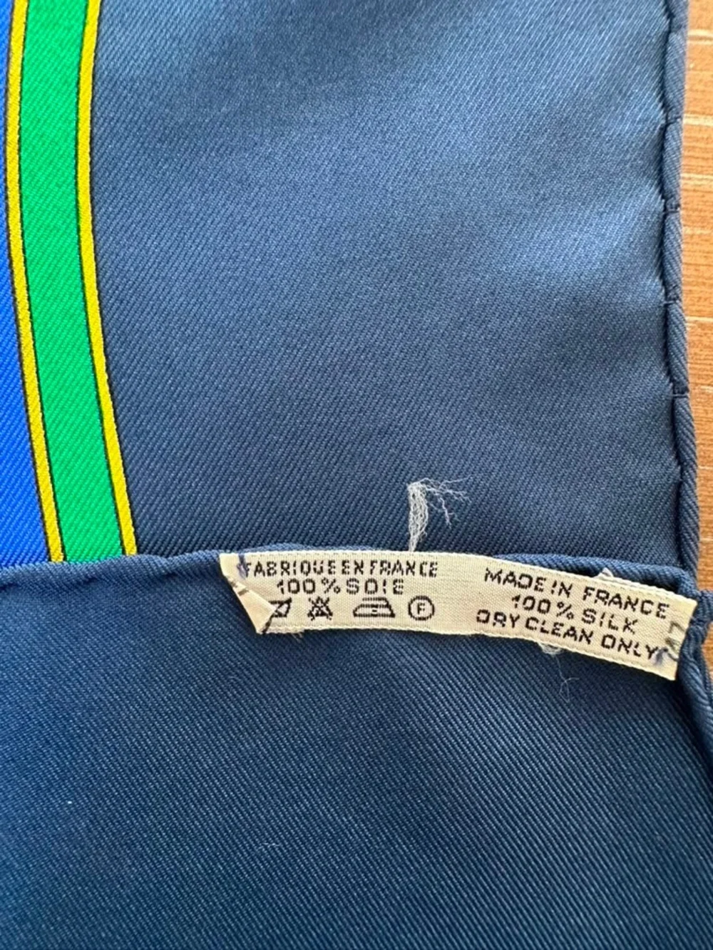 Hermes Silk Scarf Multicolor Hand Rolled Made in France